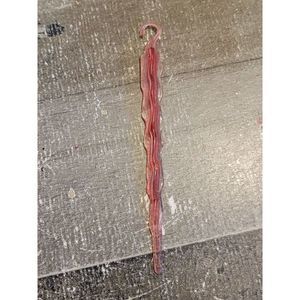 Red icicle ice ornament Xmas decor